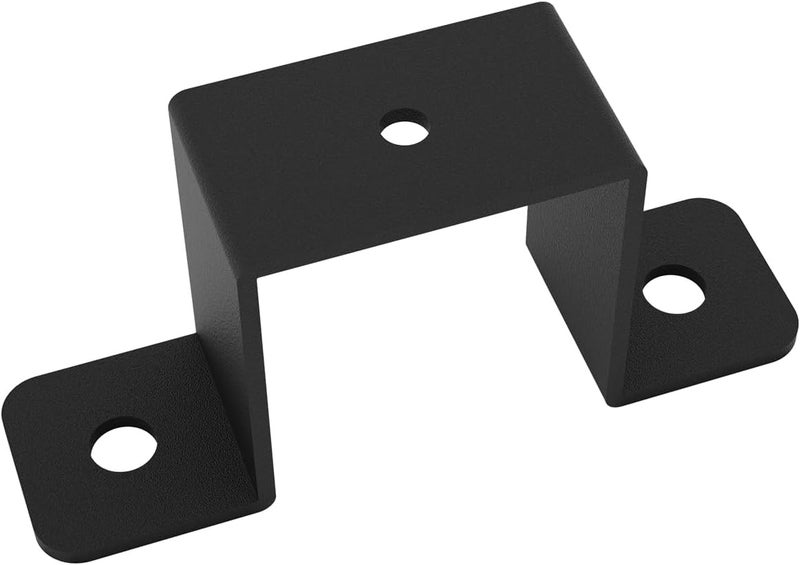 Wpbhk 8Pcs Square Tube Strap Clamp for 1-1/2" x 1-1/2" Square Pipe, Strap Post Ties, Metal U Clamp Bracket Square Pipe Clamp, Powder Coated Black Square Tube Buckle - Image 5